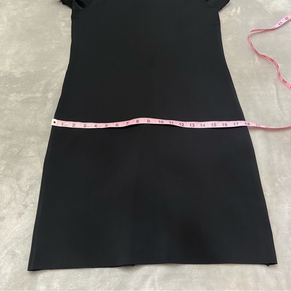 New! Helmut Lang Black Neoprene Off Shoulder Dress 21744 - Picture 9 of 11